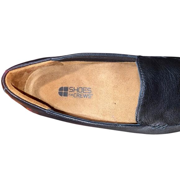 Shoes For Crews Womens 6 Work Loafer Black Leather Non Slip Comfort Shoes - Picture 3 of 9